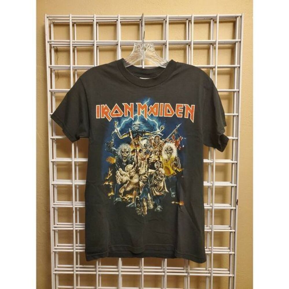 Vintage Haynes heavyweight iron‎ maiden T-shirt youth size